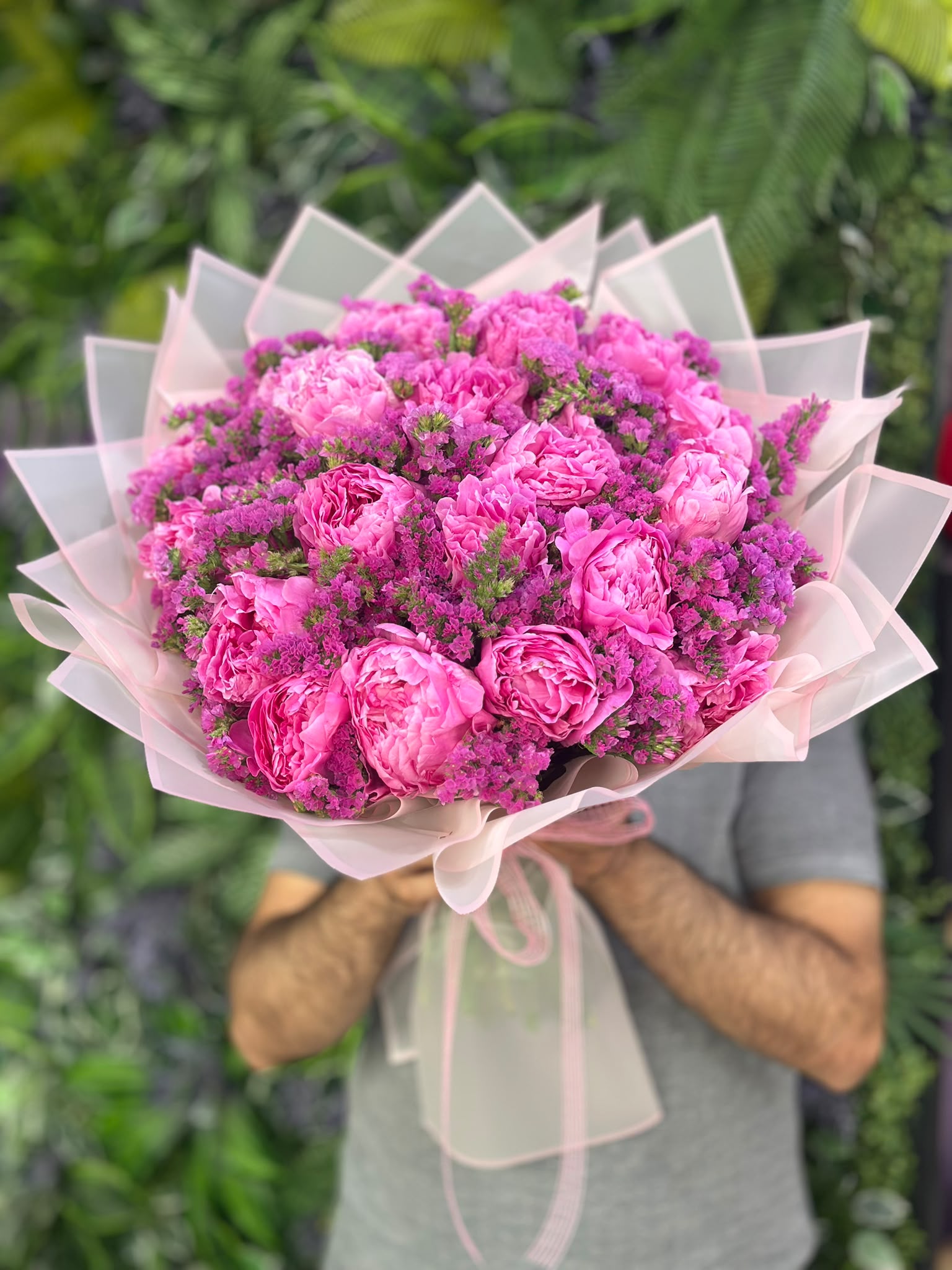 20 Dal Pembe Şakayık Buketi